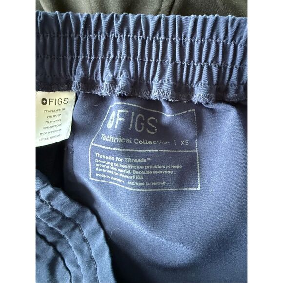 Figs Navy Blue XS Scrub Bottoms Pants - Picture 8 of 9